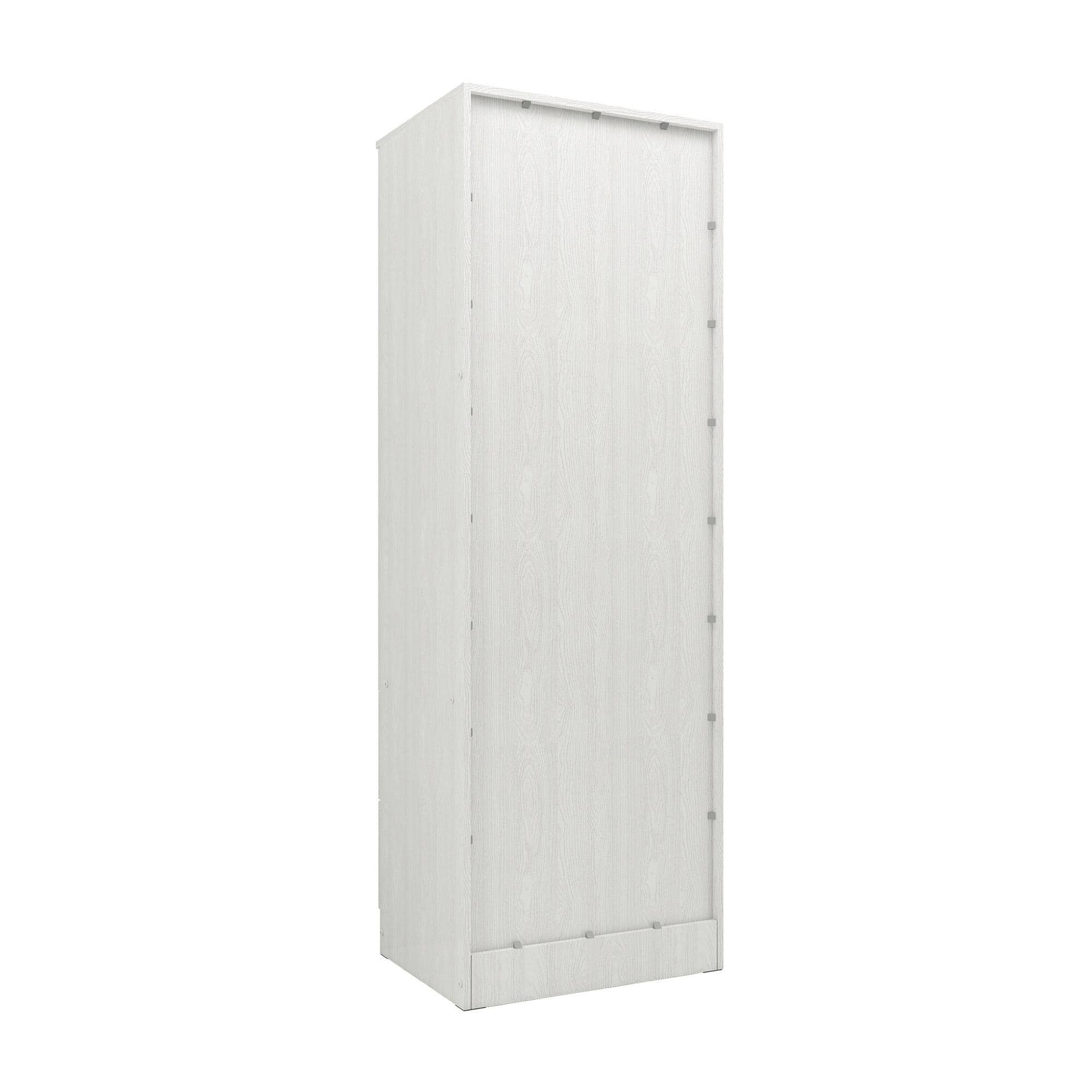 Ren 2 Door Engineered Wood Wardrobe in Silver Oak Finish