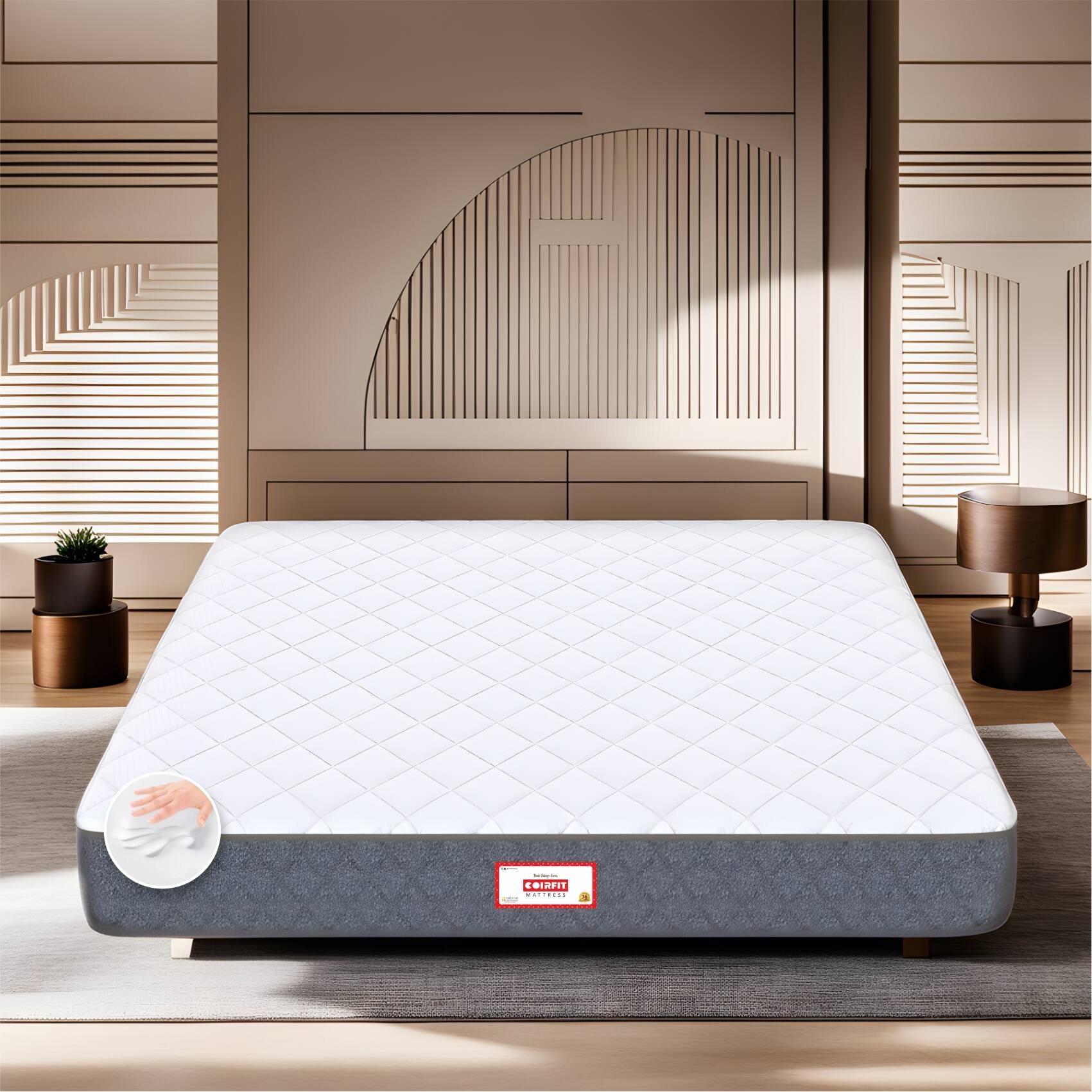 Twin Plus 5-Zone I-Shape Tech.
 (78 x 35 in, 8 Inches) - Coirfit