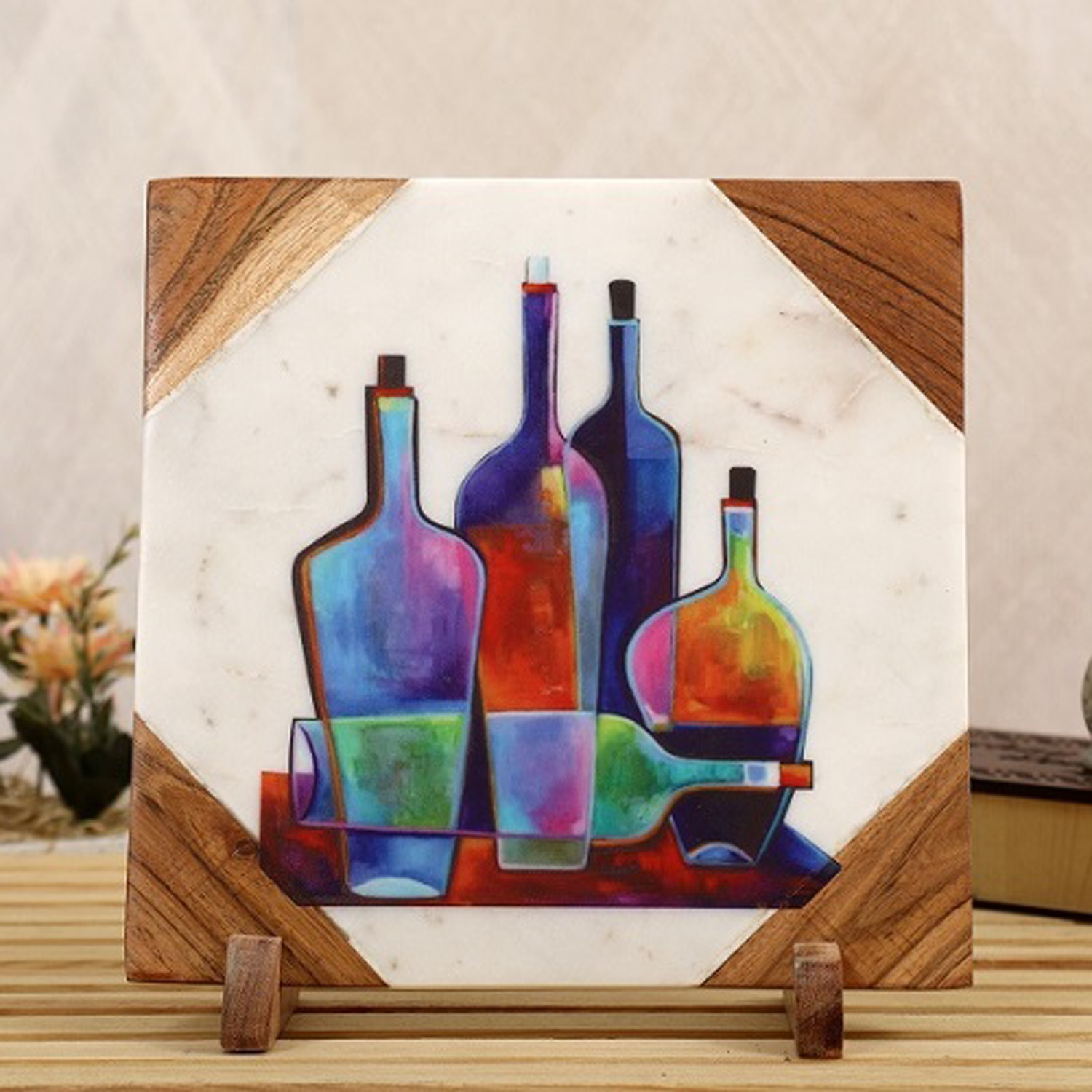WINE & DINE Marble Showpiece - Posh N Plush