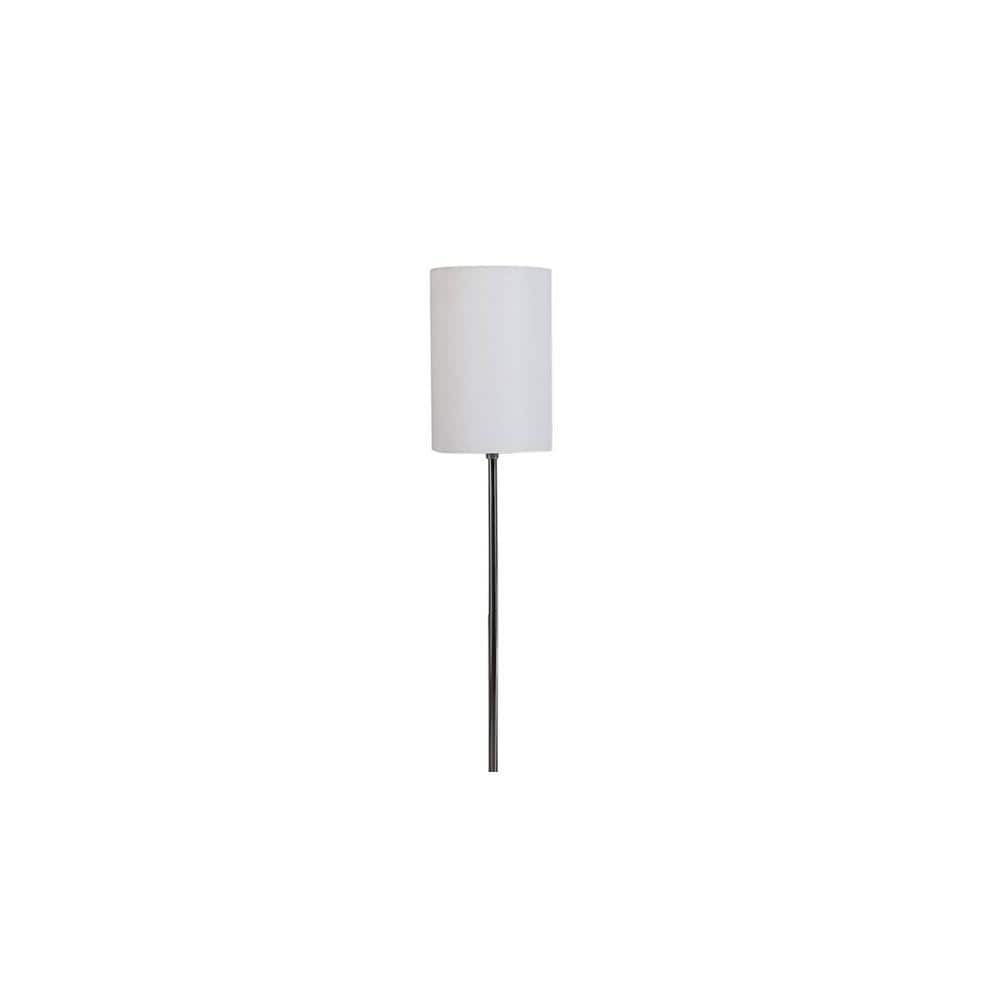 Severin White Cotton Shade Floor Lamp