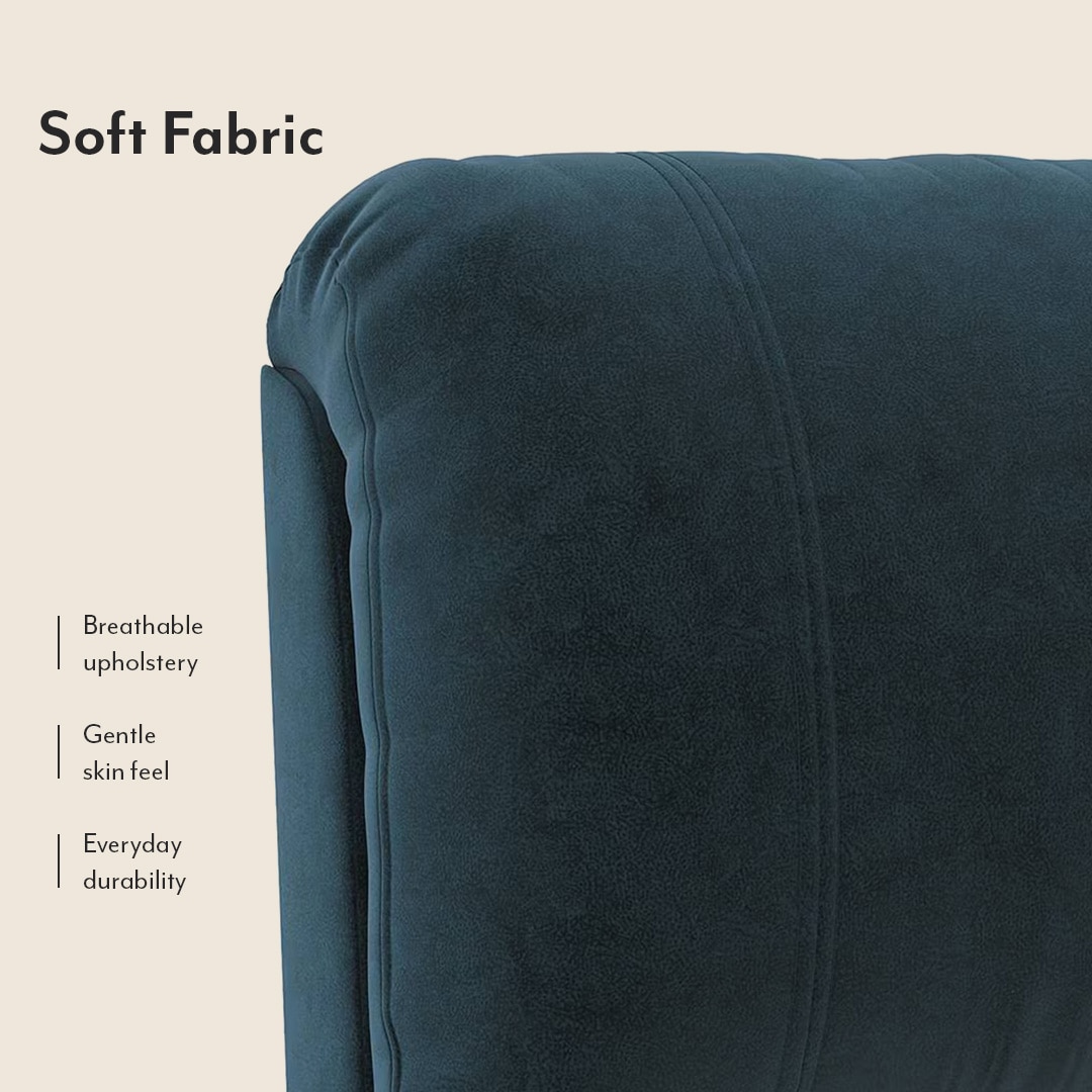 Edison Single Seater Recliner in Pebble Blue Colour