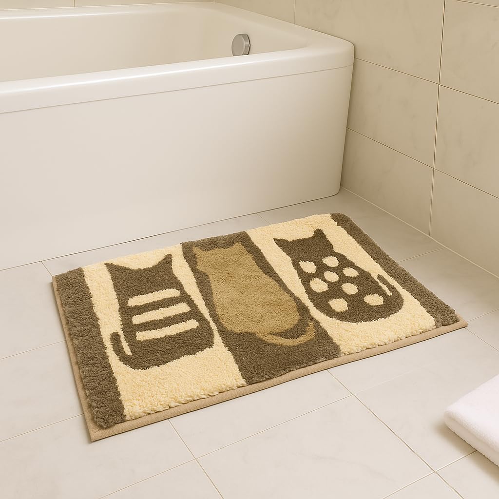 Luxe Home Super Soft Macau CAT Bath Mat(40x60 cm) - Pack of 1