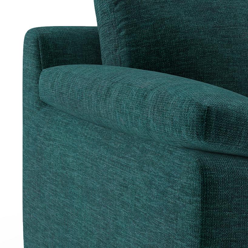 Esquel Premium 1 Seater Fabric Sofa in Malibu Colour