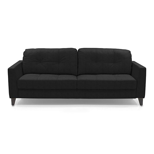 Franco 2 Seater Leather Sofa in Licorice Colour
