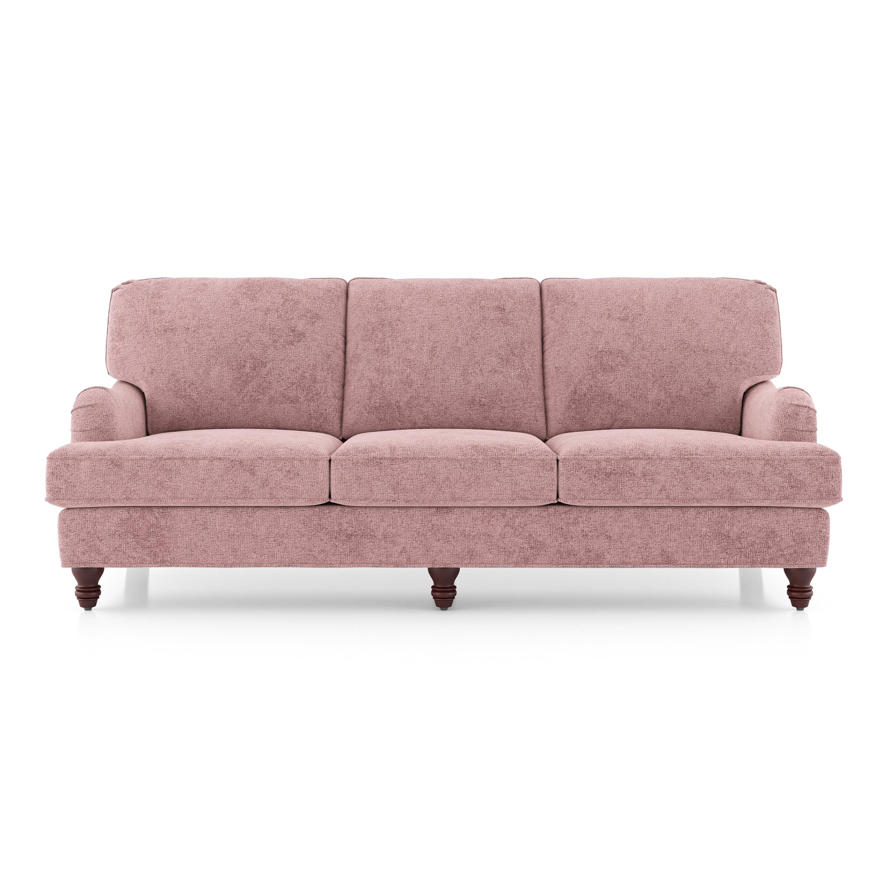 Ophelia 3 Seater Fabric Sofa In Desert Rose