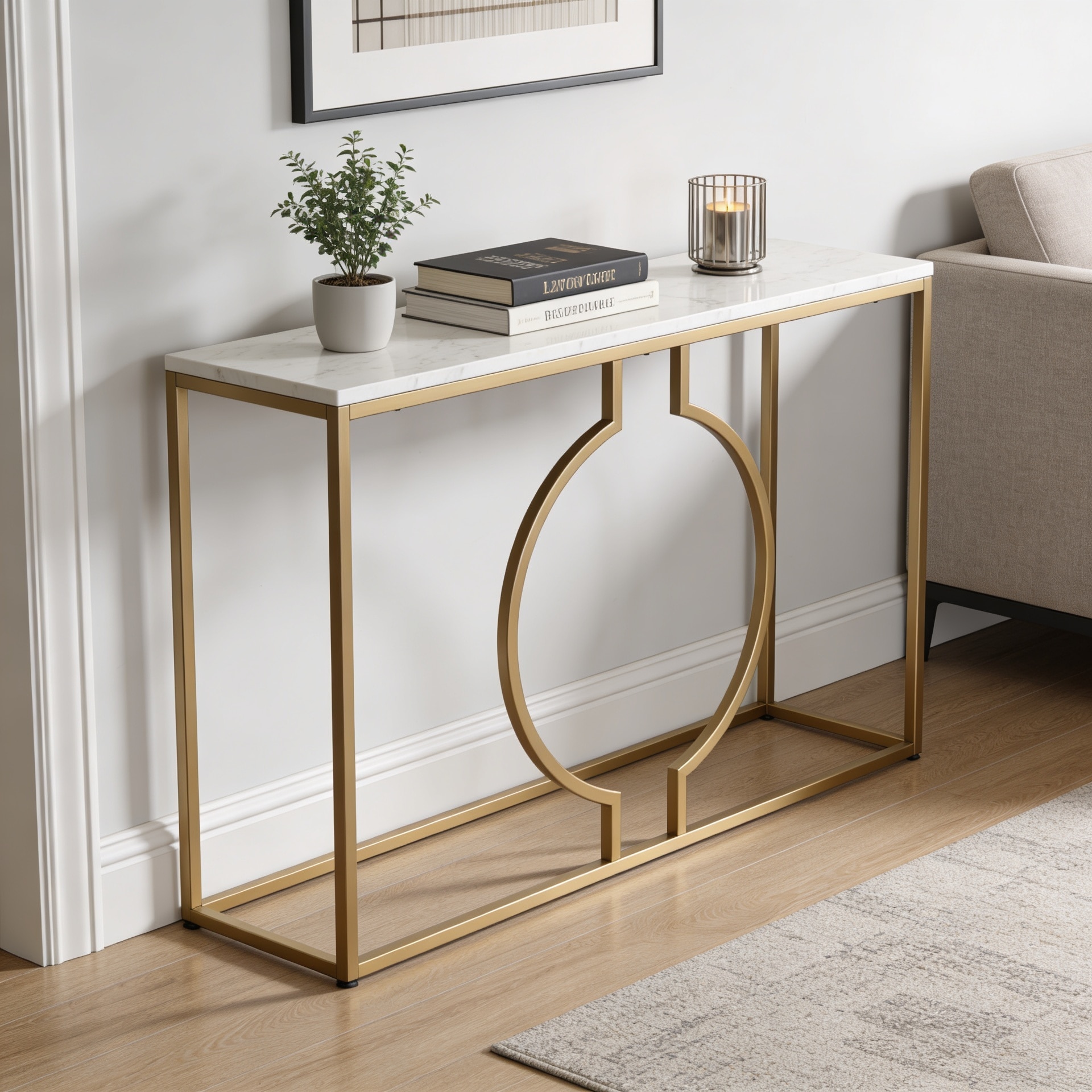 Splendour Metal Console Table - Handicrafts Town