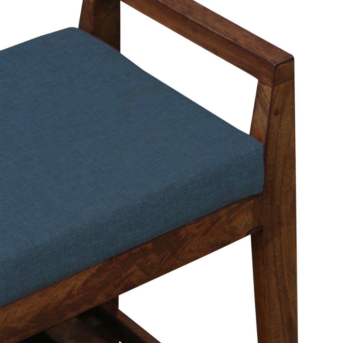 Vardham Solid Wood Shoe Rack with Seating in Walnut Brown finish