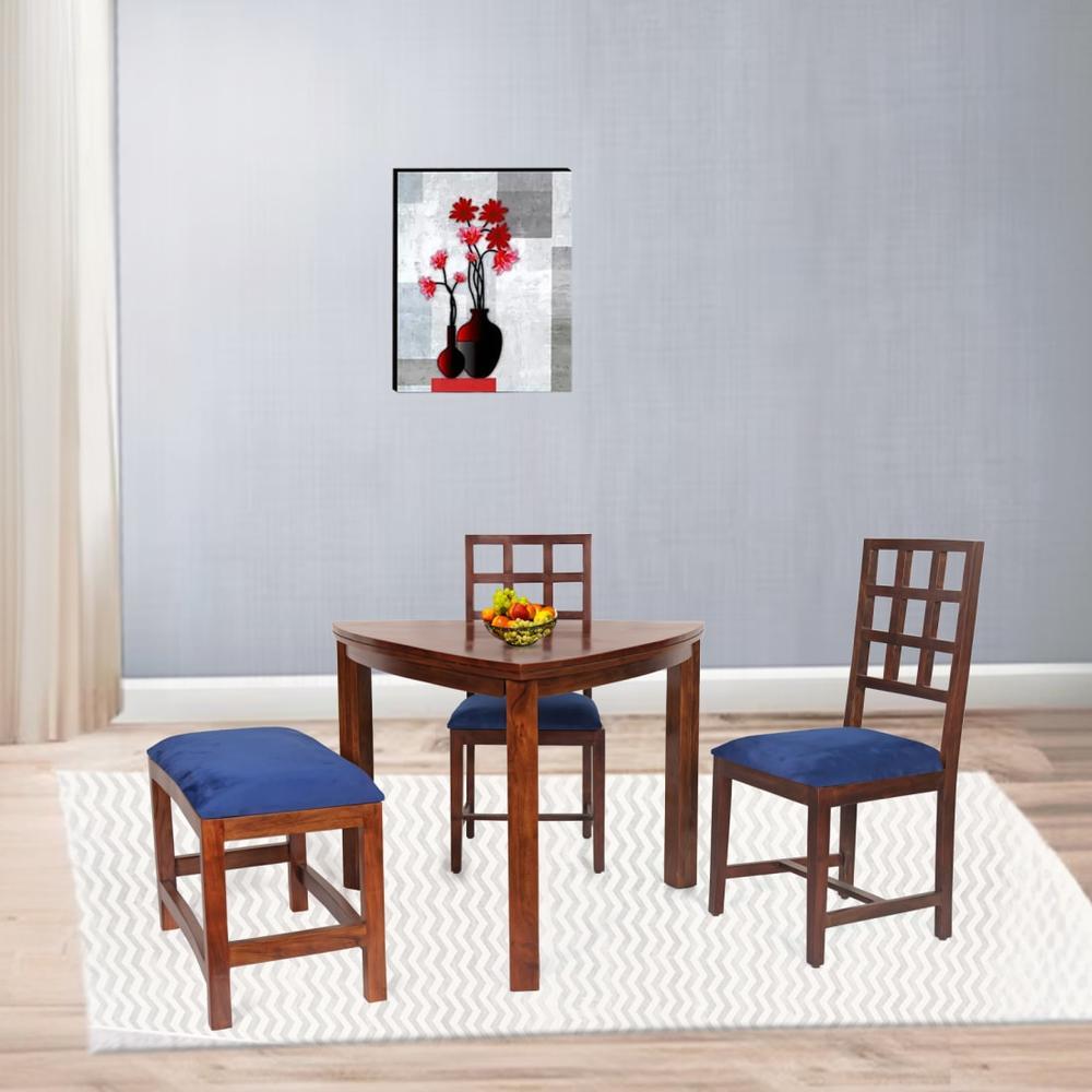 abbie solid wood  4 seater Dining table in  Provincial Teak