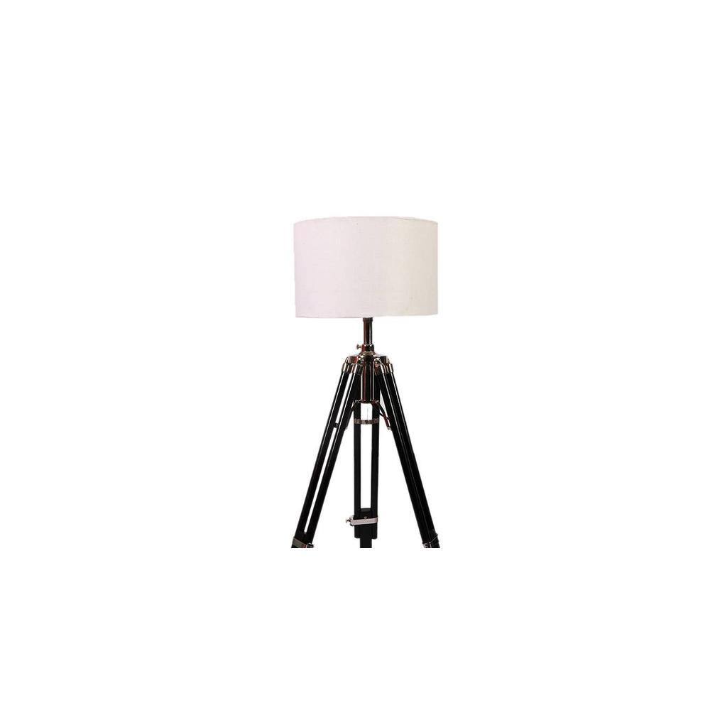 Franklin White Cotton Shade Floor Lamp