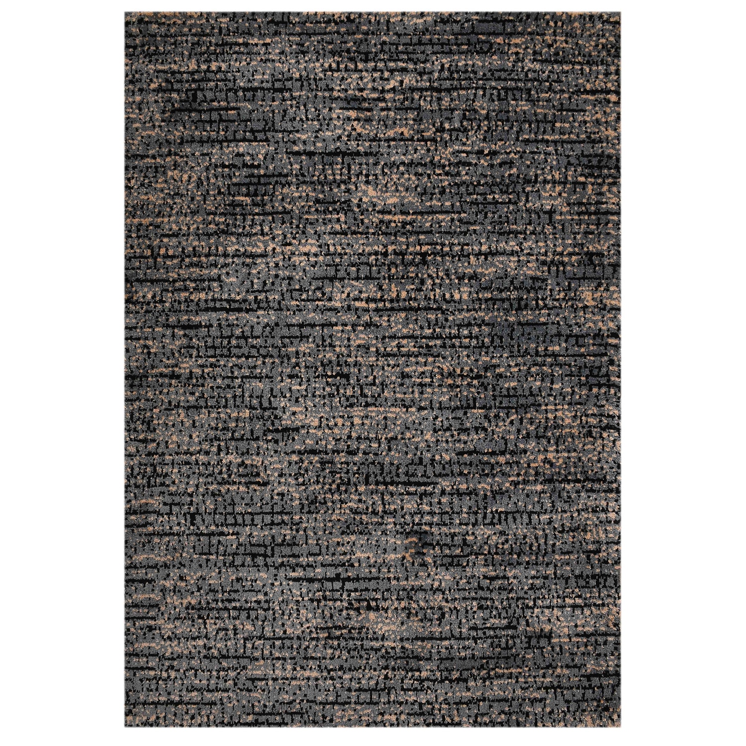 Multicolor Abstract Machine Made Polyester 4 X 6 Feet Carpet