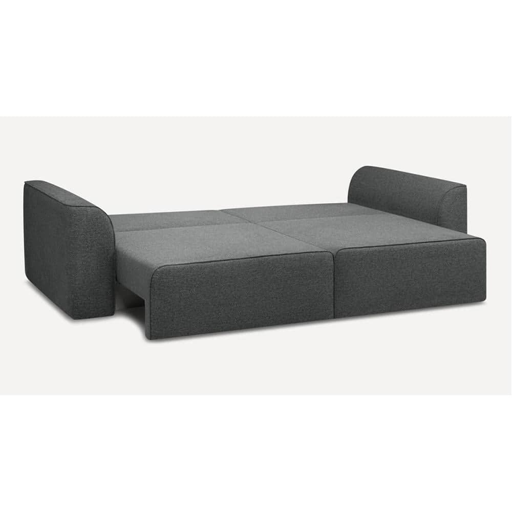 Cacef 3 Pull Out Sofa Cum Bed with storage In Grey Colour