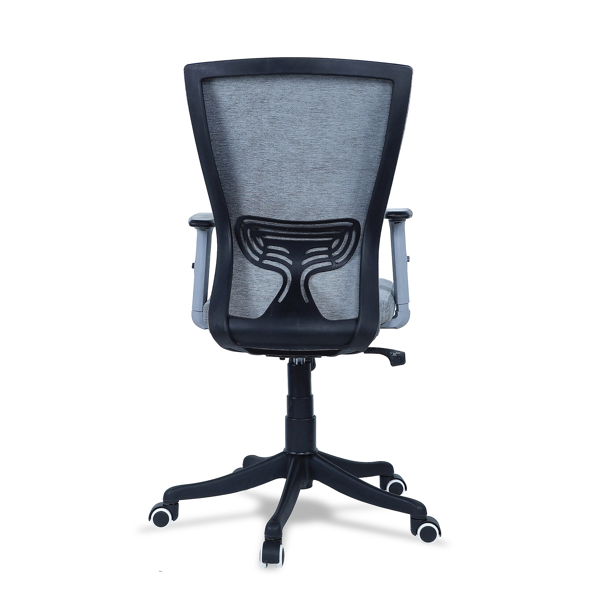 Rocknew York Mid Back Ergonomic Chair in Grey Colour