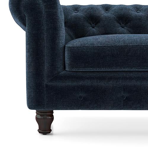 Winchester Premium 2 Seater Fabric Sofa in Cobalt Colour