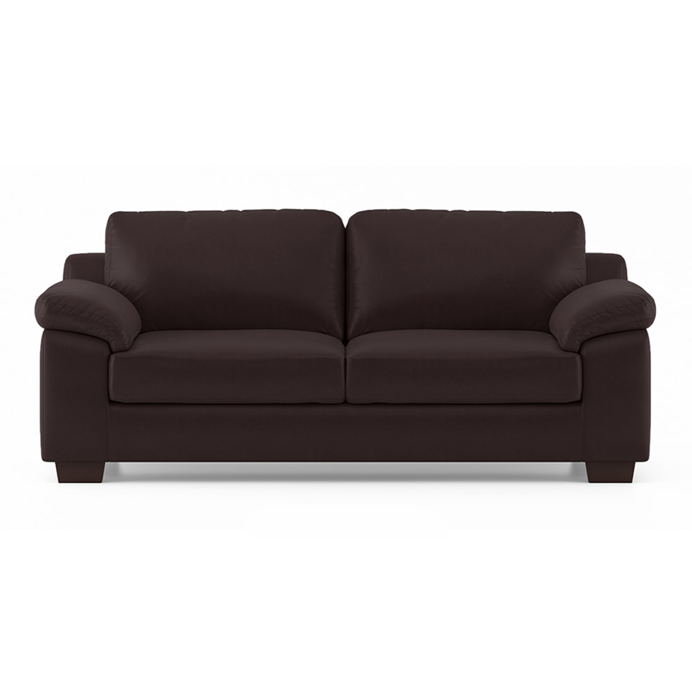 Esquel 3 Seater Leatherette Sofa in Chocolate Colour