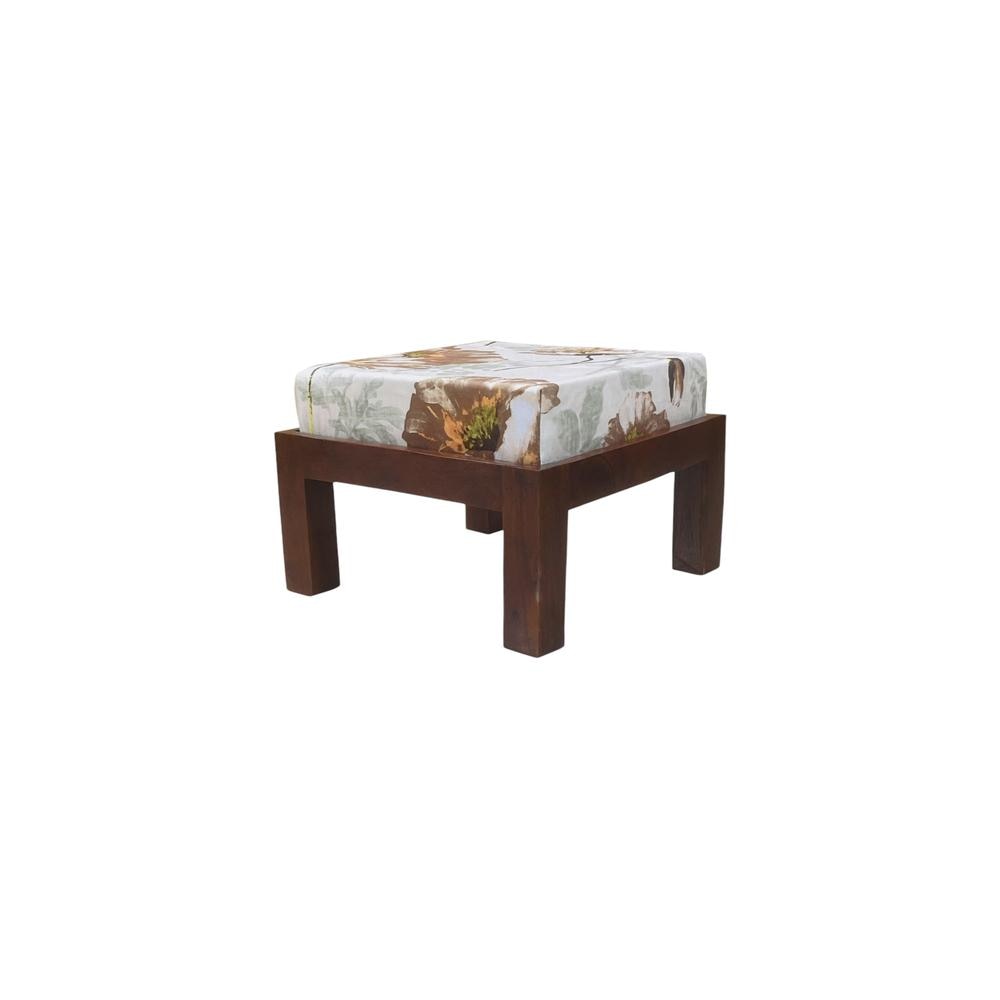 Ronstar solid wood  ottoman in  provincial teak finish