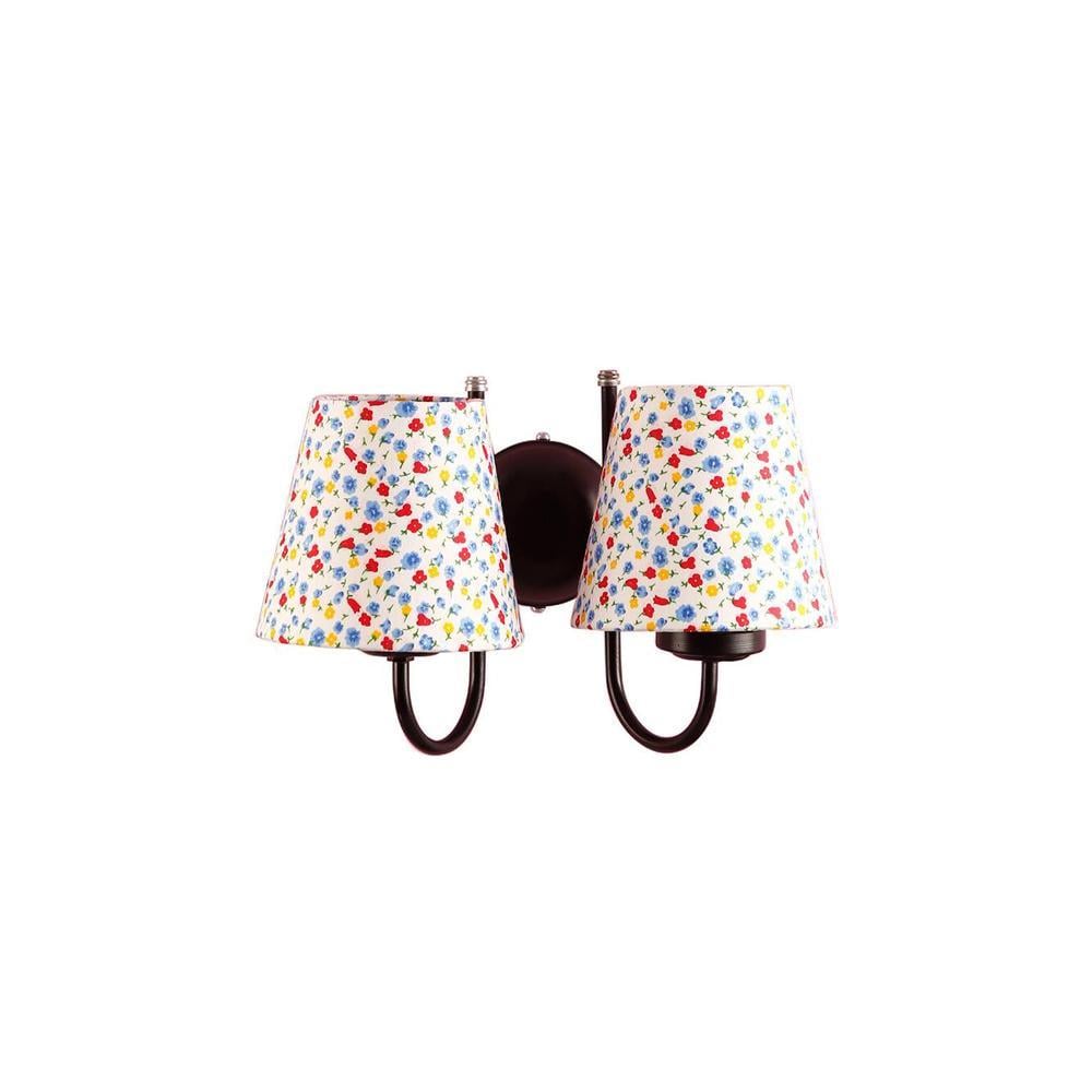 Biren Multicolour Fabric Wall Light