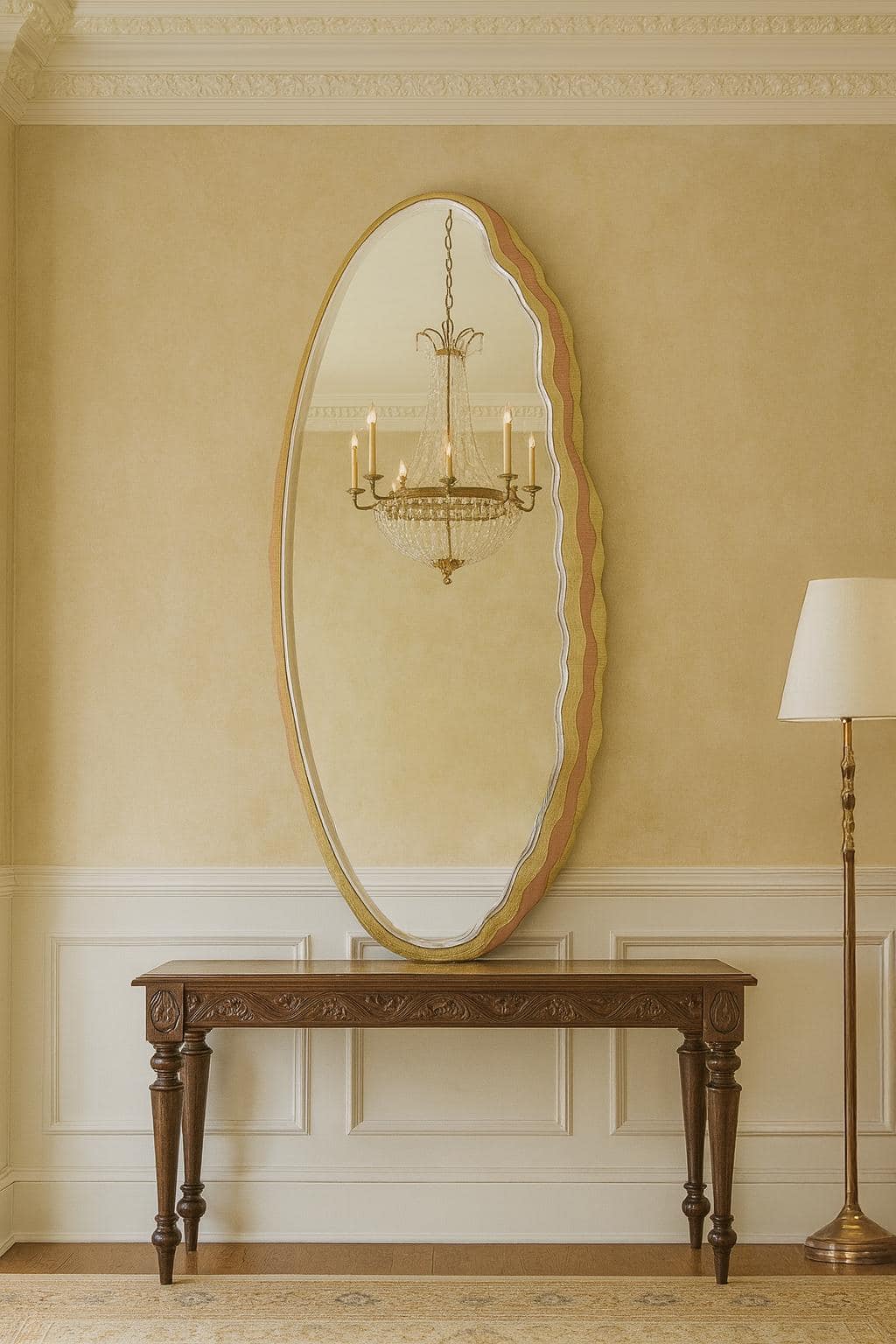 Brass Thathera Full-length Mirror