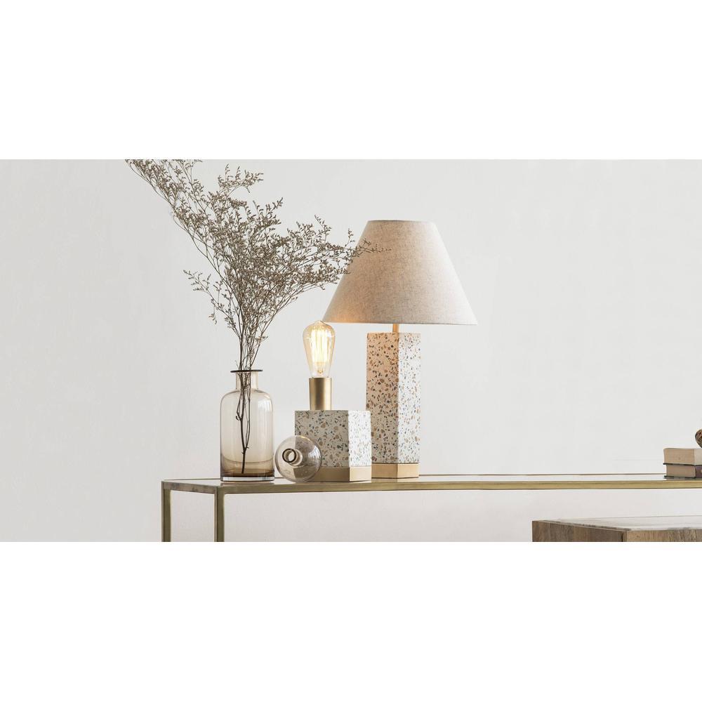 Speckle Table Lamp With Conical Shade