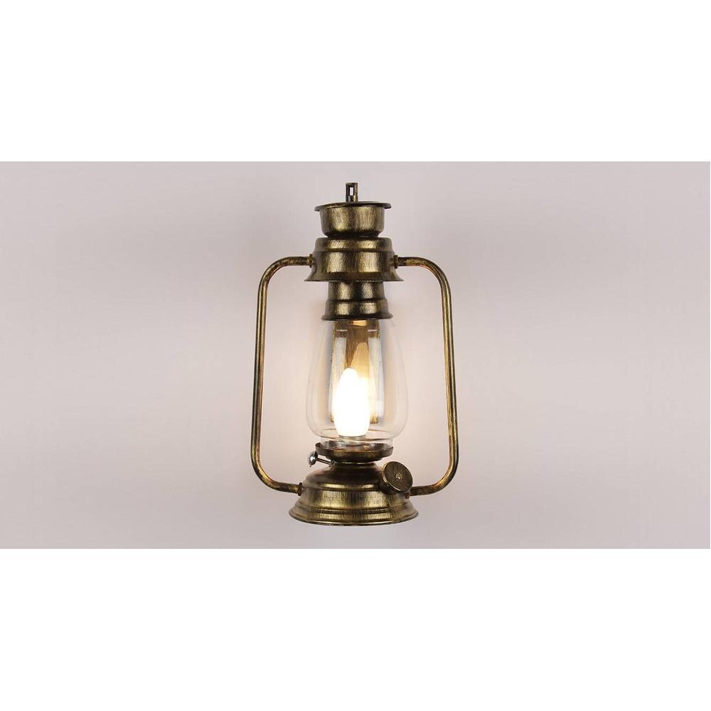 Edie Gold Metal Wall Mounted Lantern Lamp