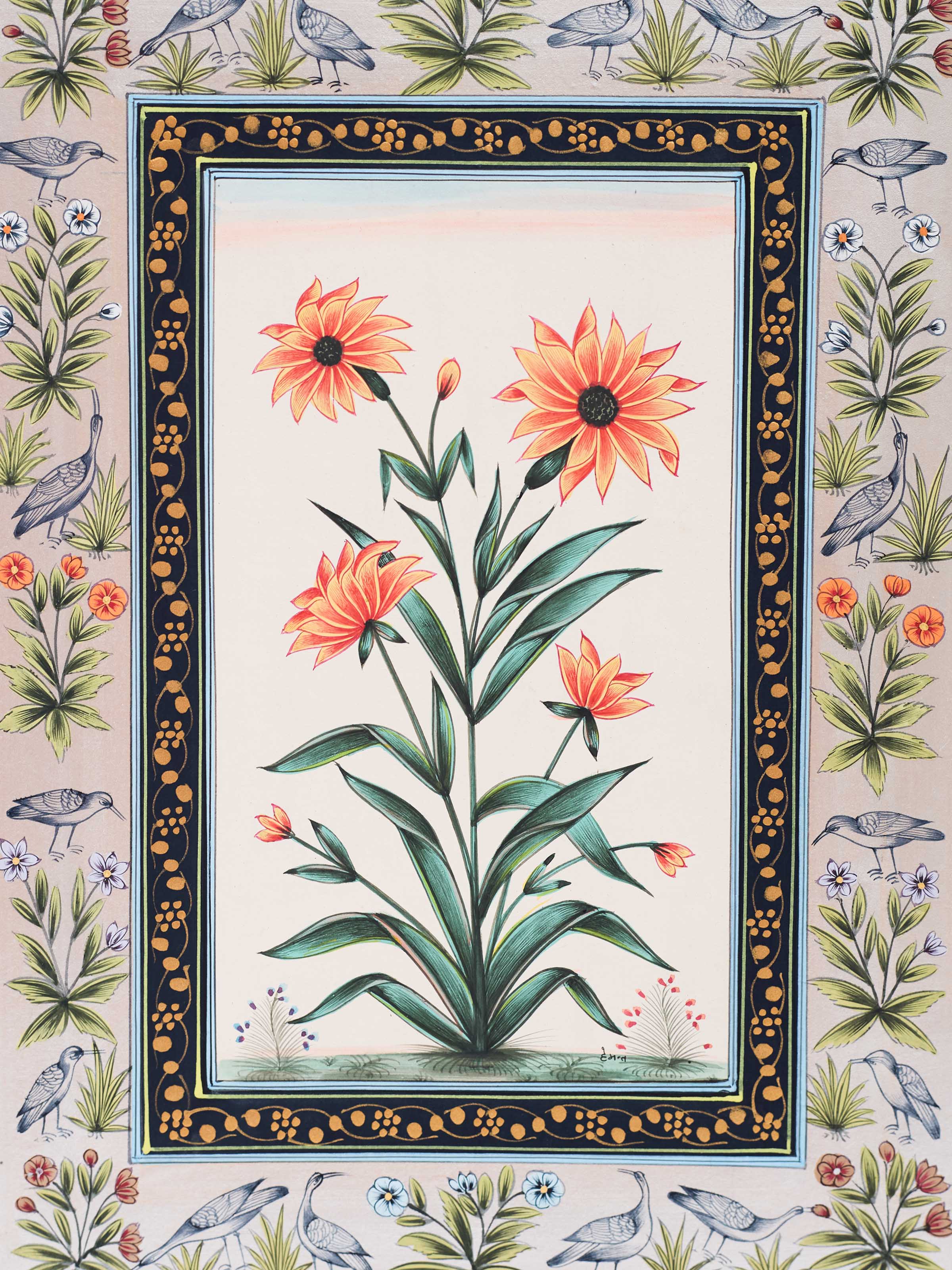 Gazania Miniature Painting
