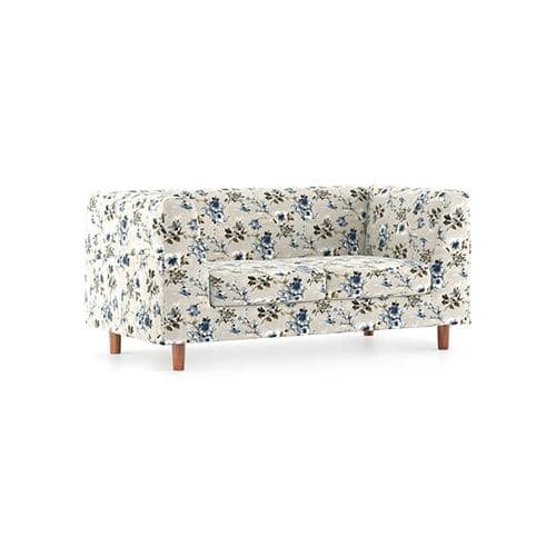 Rubik Luxe 2 Seater Fabric Sofa in Adrian Velvet Colour
