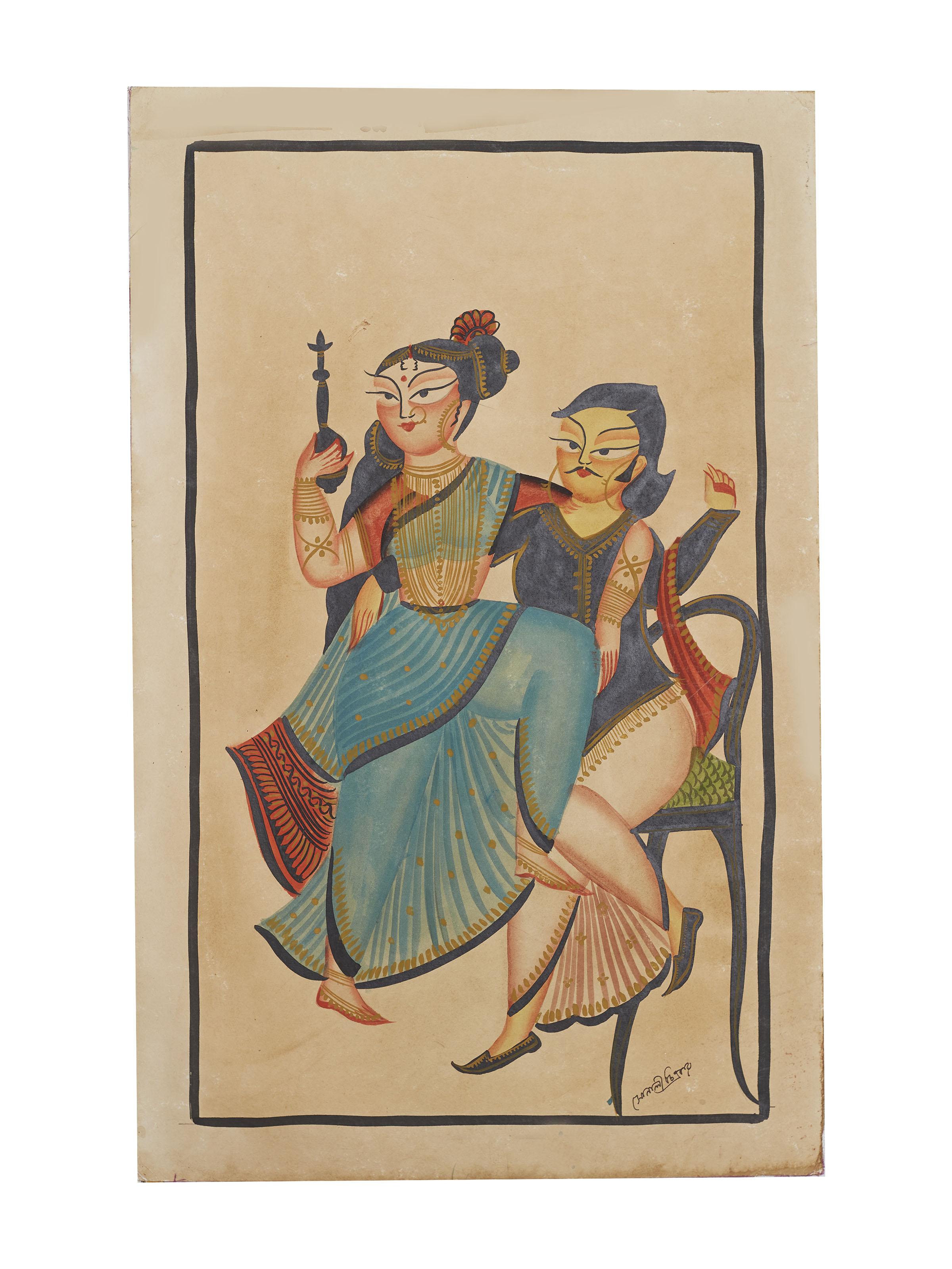 Main view of Babu Culture Kalighat Painting