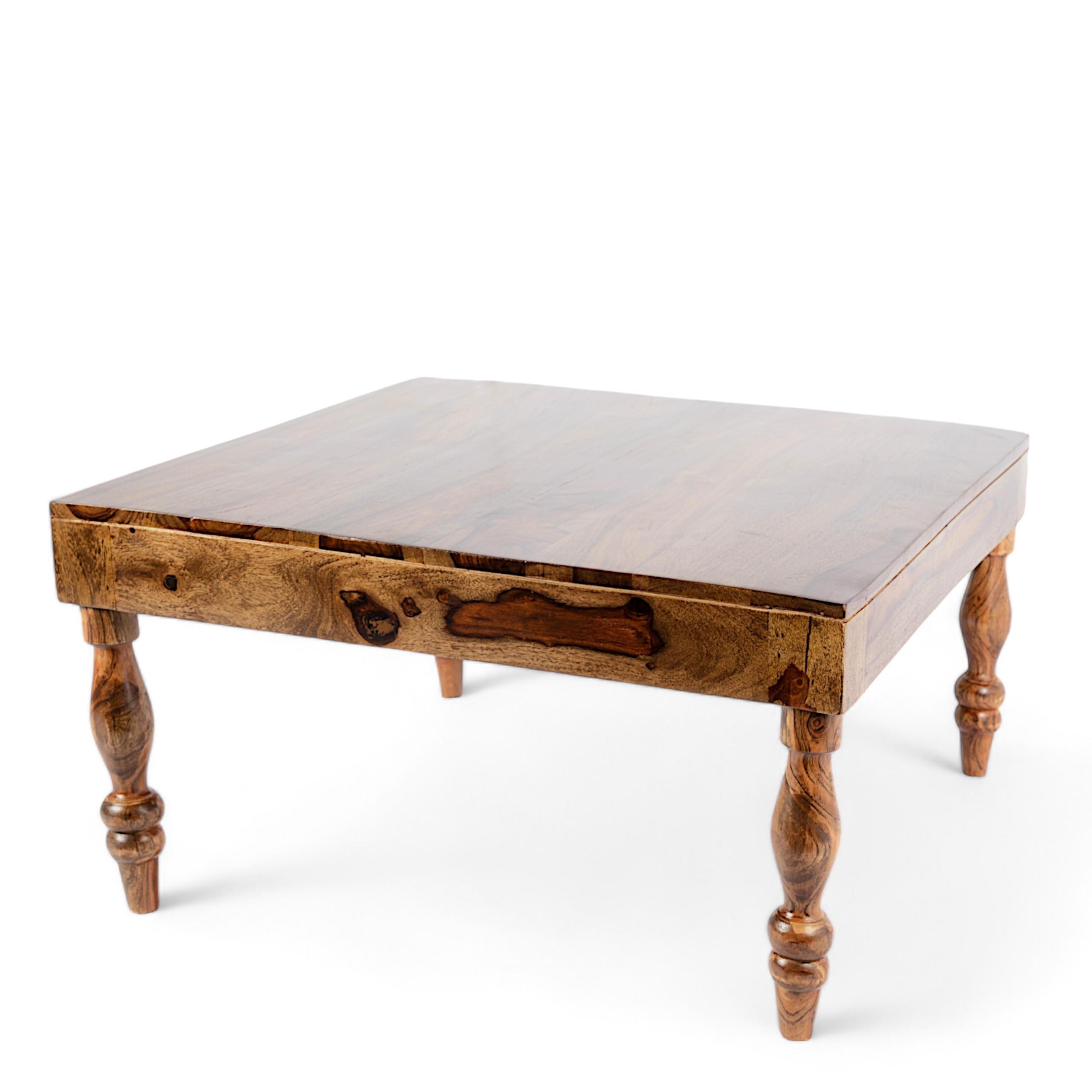 Sydney Sheesham Wood Coffee Table In Teak Finish