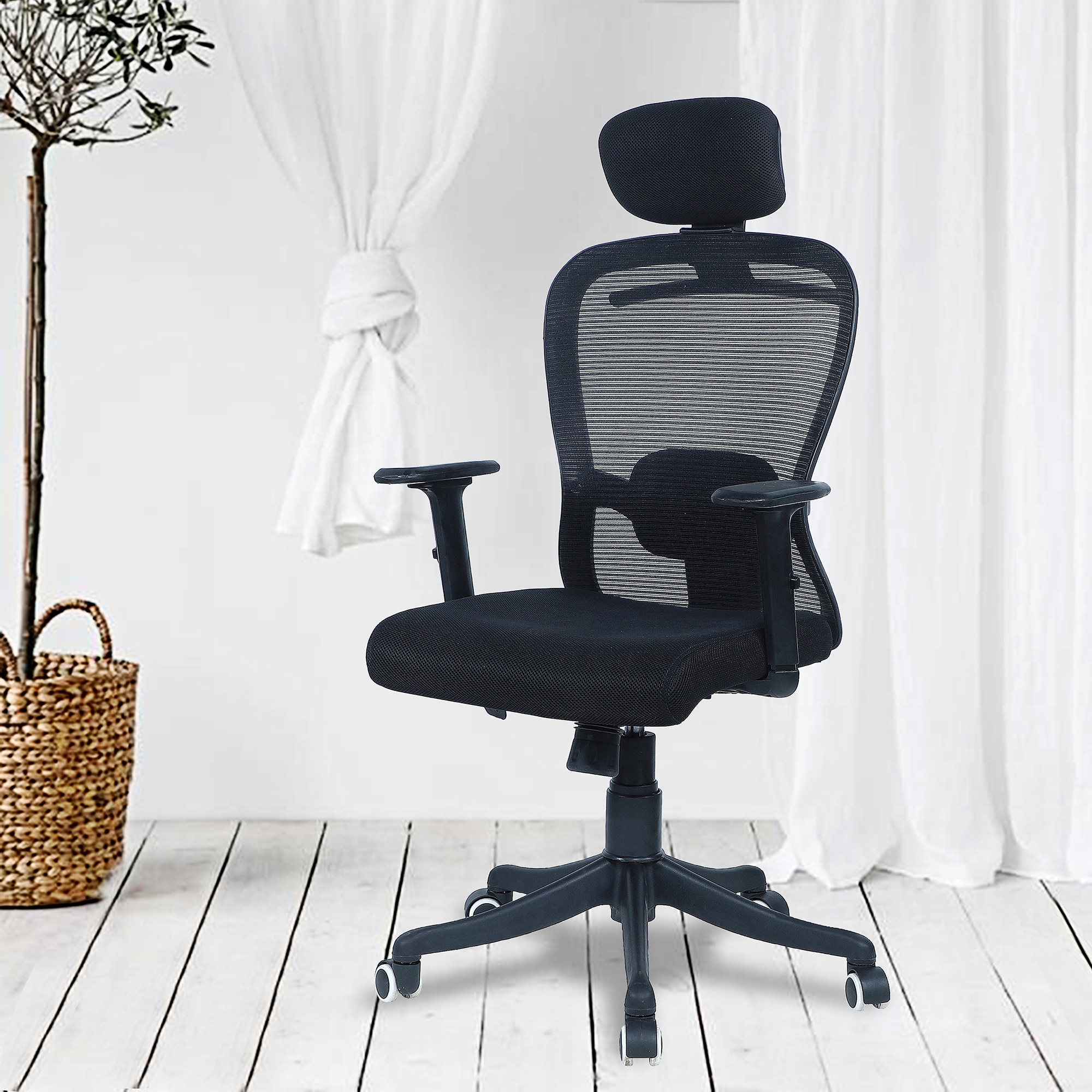 Codmeat High Back Ergonomic Chair in Black Colour