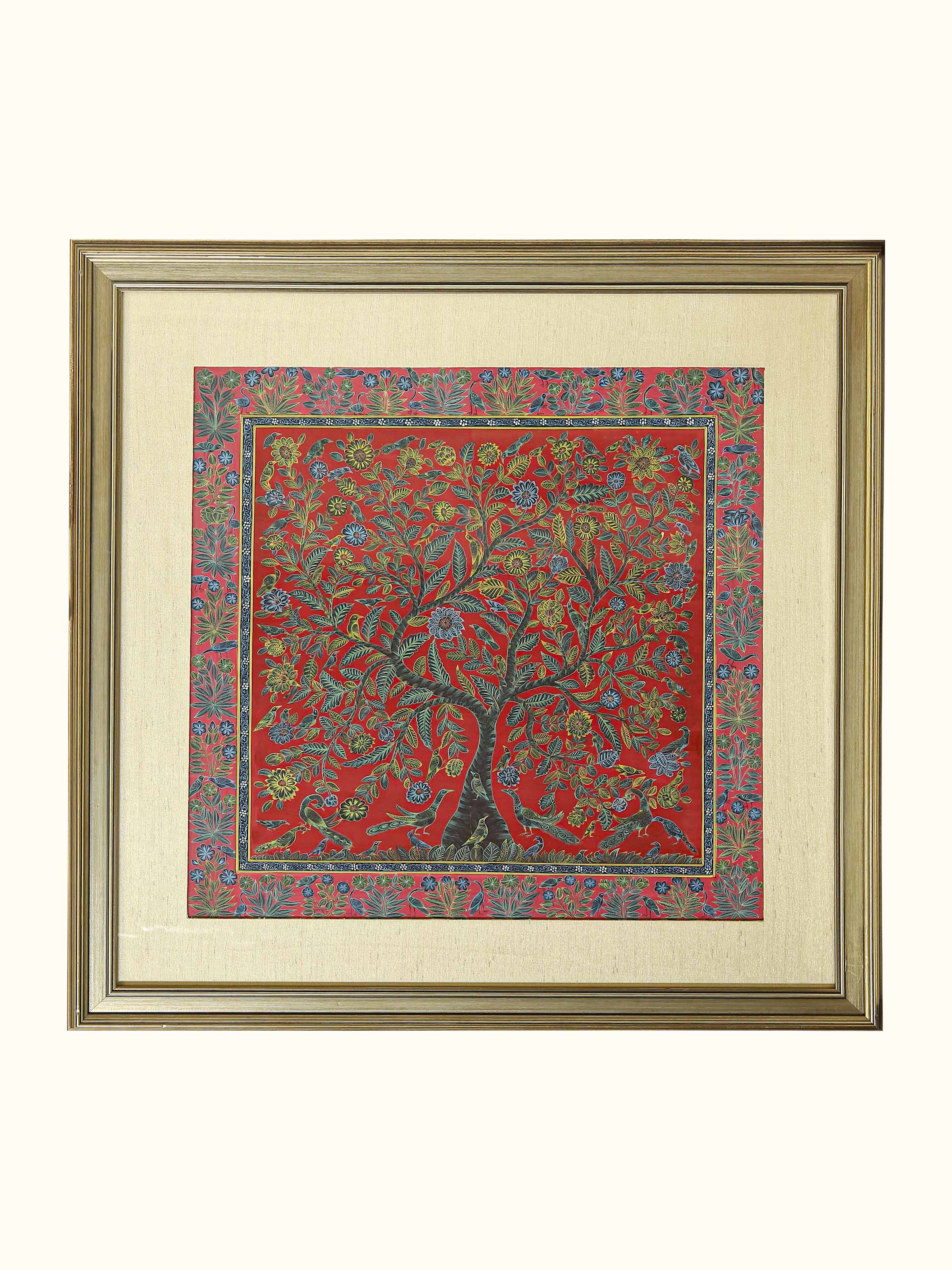 Tree with Birds Miniature Painting