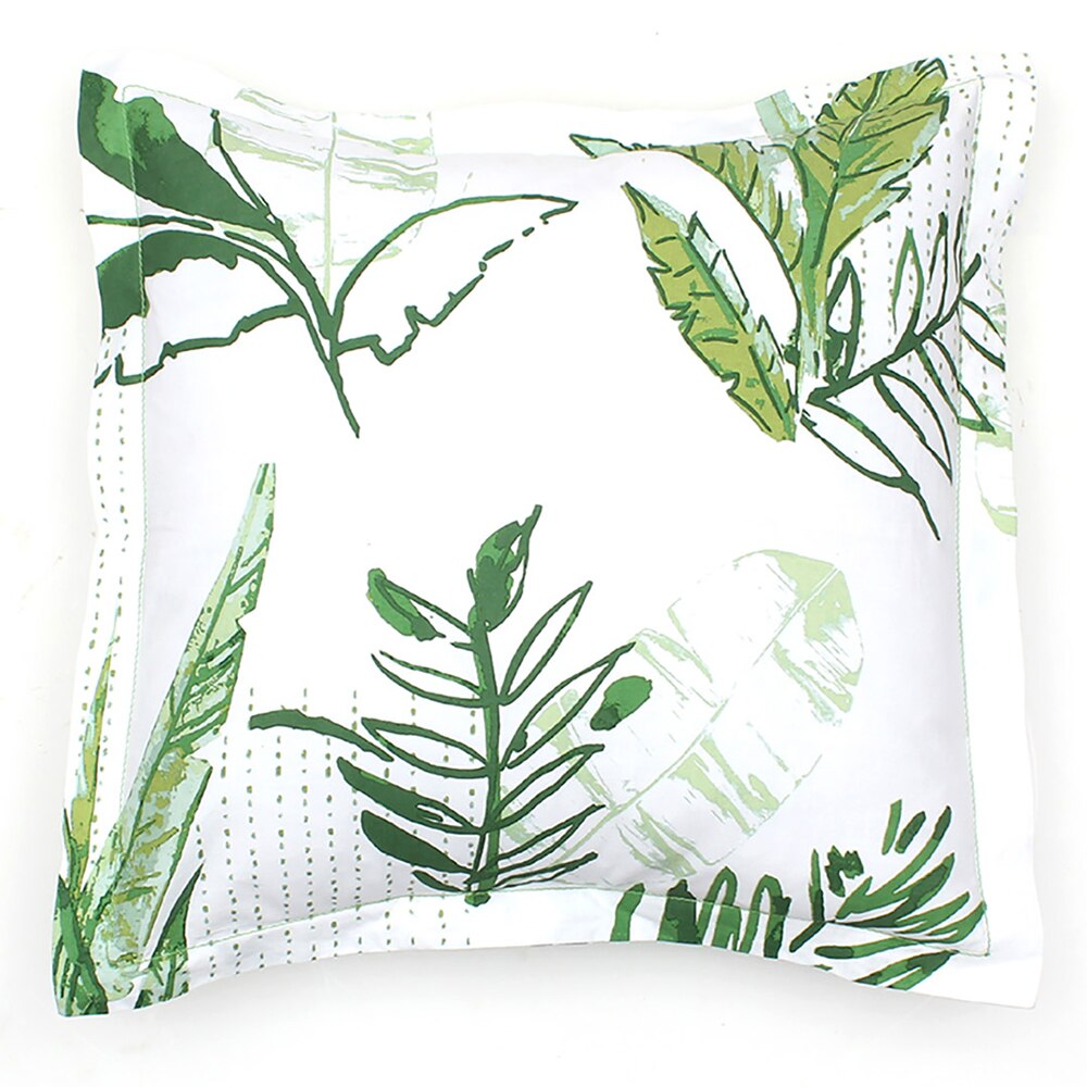 Vanam Set Of 2 Cushion Covers With Green Colour