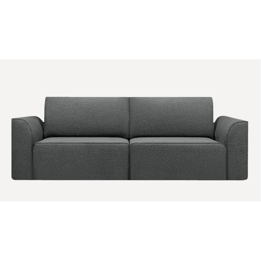 Cacef 3 Pull Out Sofa Cum Bed with storage In Grey Colour
