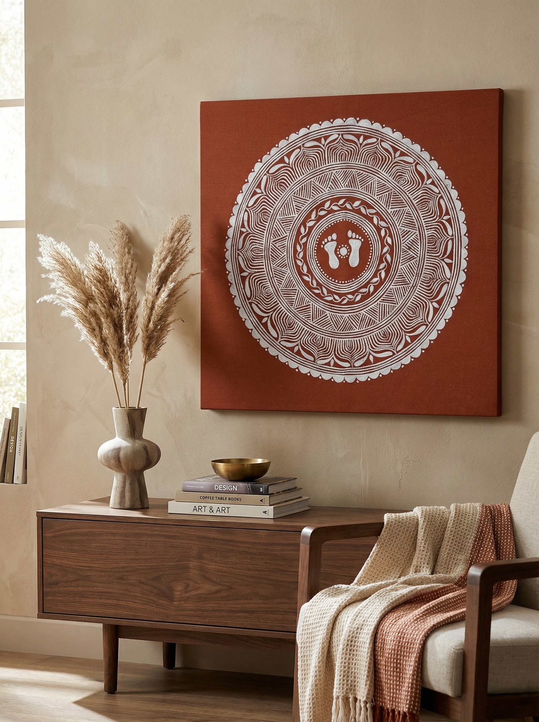 Aipan Lakshmi Padchinna Painting