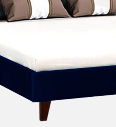 Eliana Engineered Wood Queen Size Non Storage Bed In Honey Oak Finish