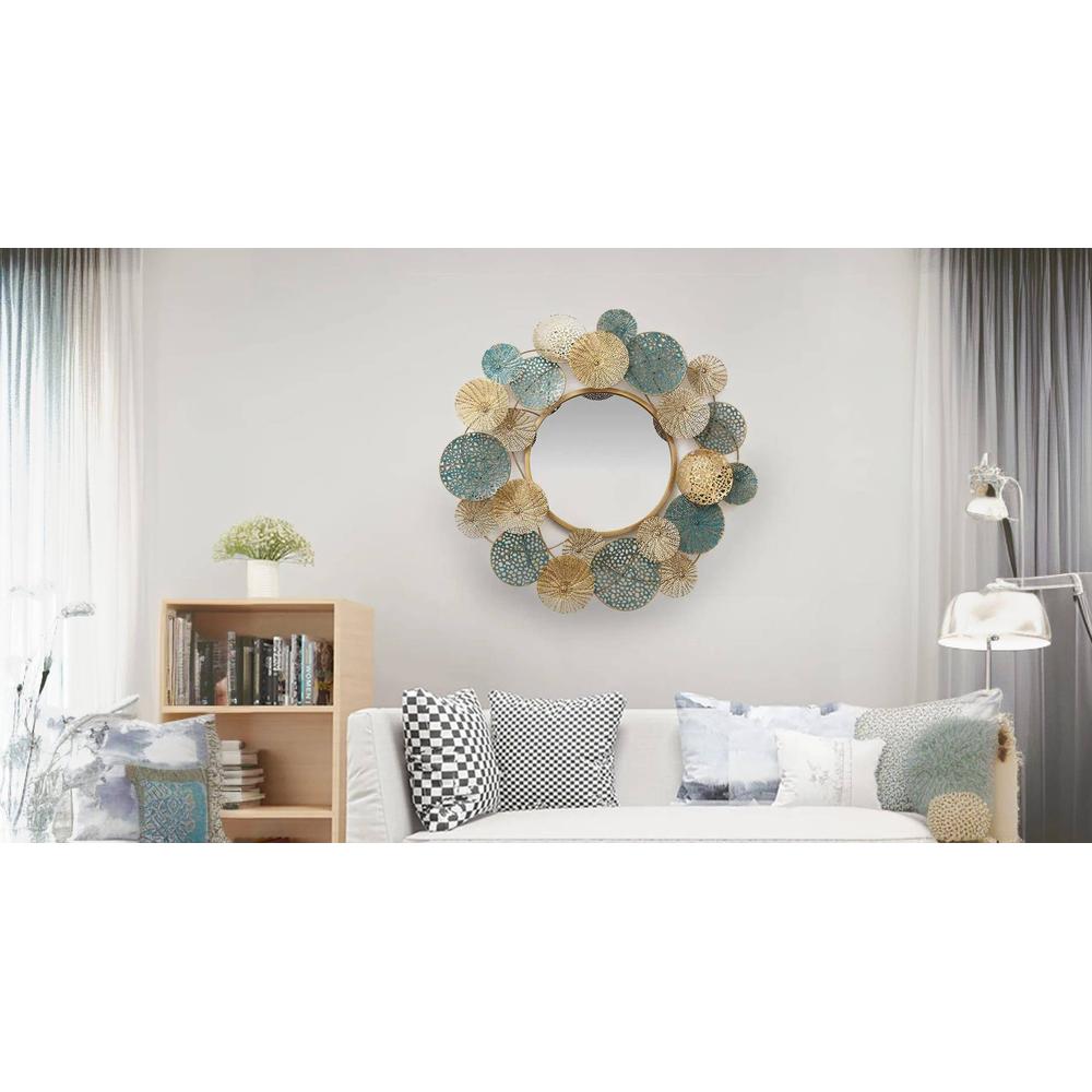 Flower Metal Wall Mirror