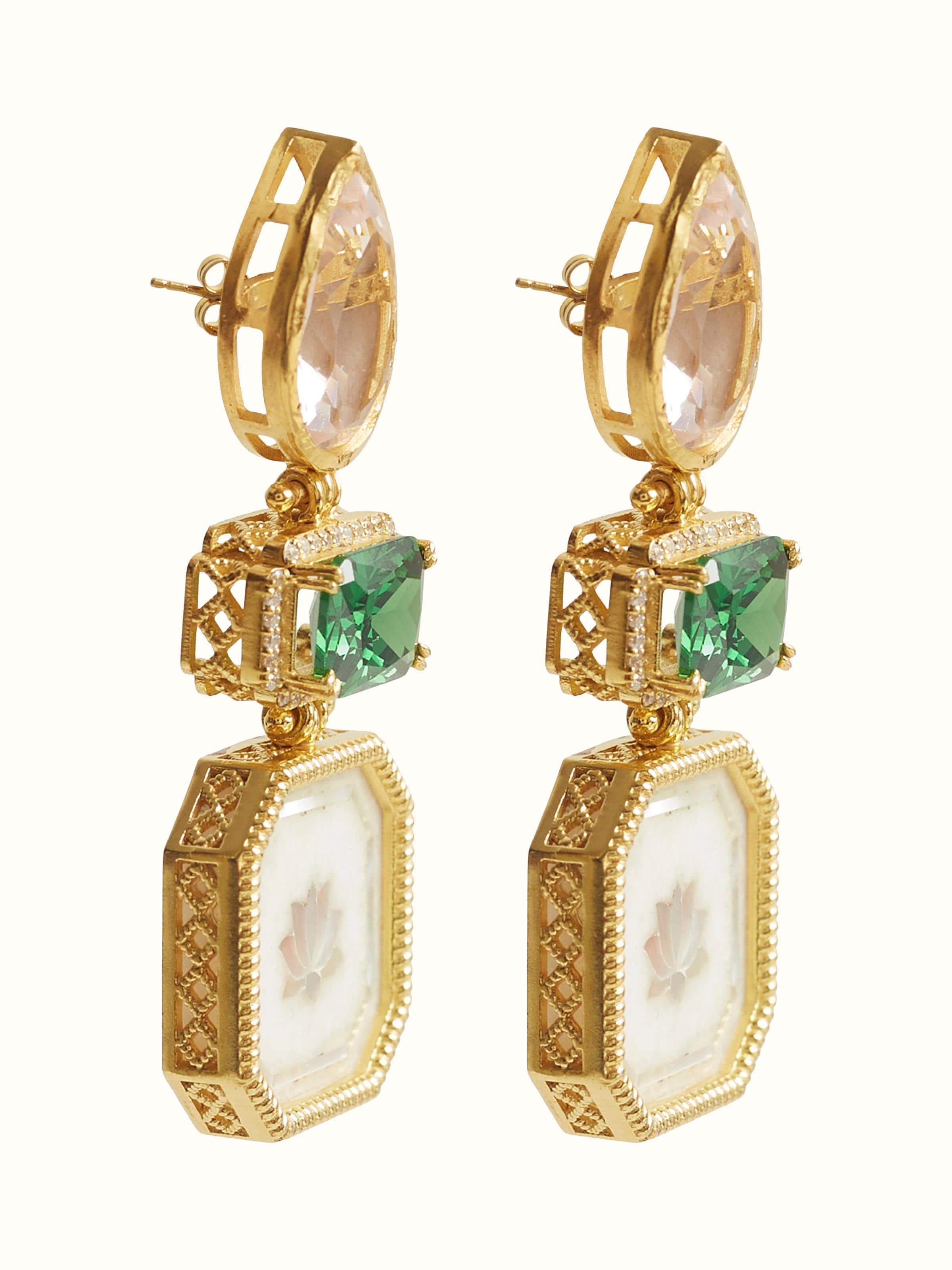 Parchinkari Silver Drop Earrings