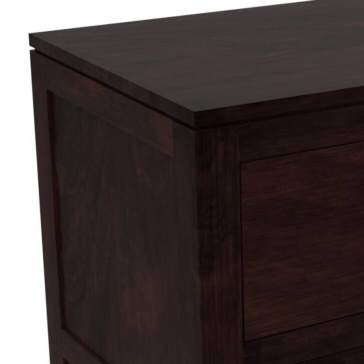Magellan Solid Wood Chest of 6 Drawers in Mahogany Finish