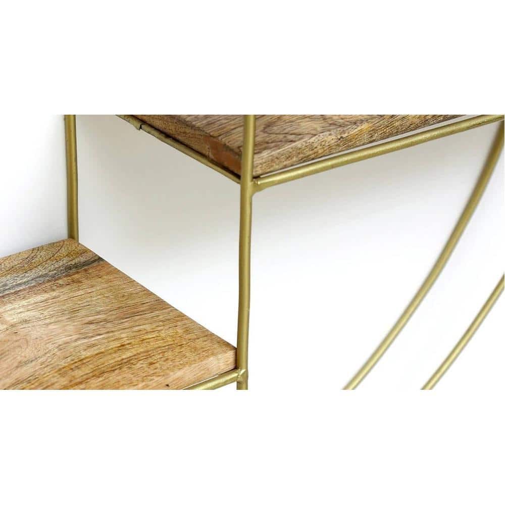 WOODENMOOD Half Round Wall Rack