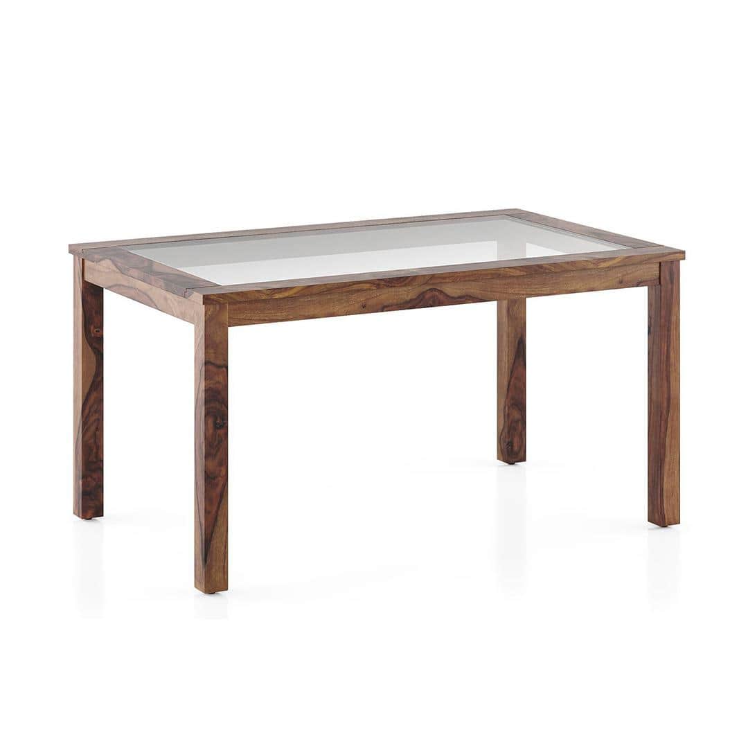 Floyd 6 Seater Dining Table Glass Top With Set Of 6 Gordon Chair