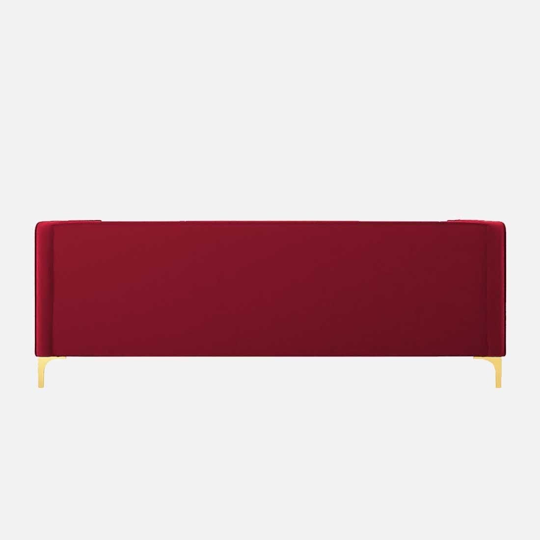 Tuxedo Fabric Sofa (Red)