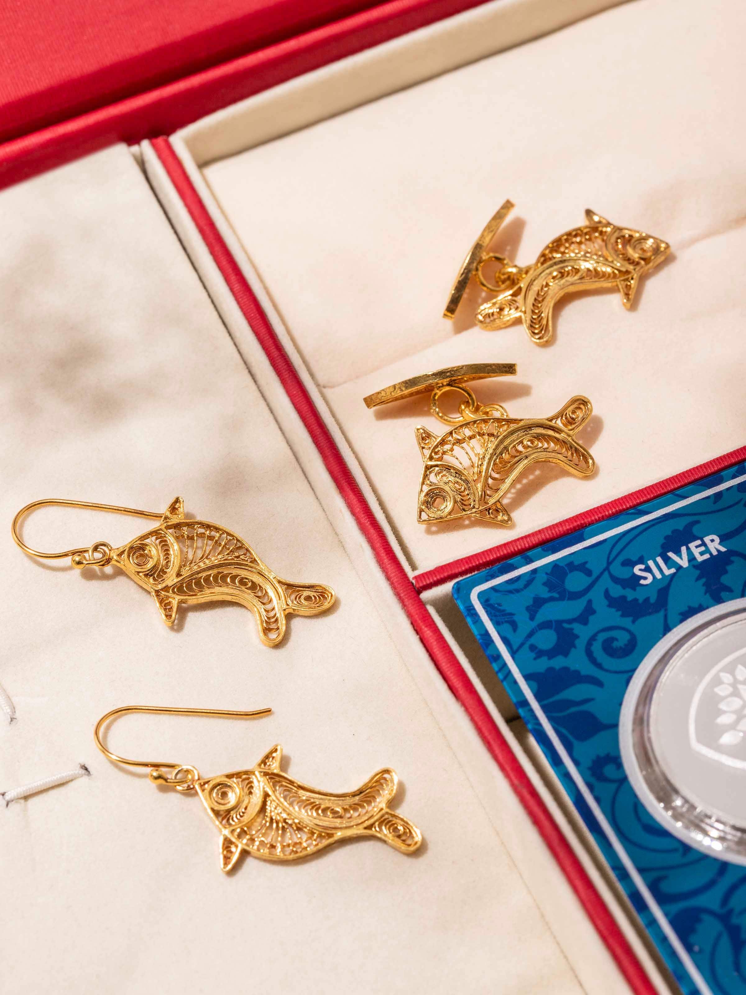 Silver Filigree Silver His Hers Gift Box