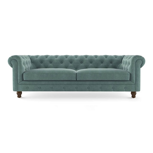 Winchester Sofa Set (Colour : Dusty Turquoise Velvet , Seater : 3+2+1+1)