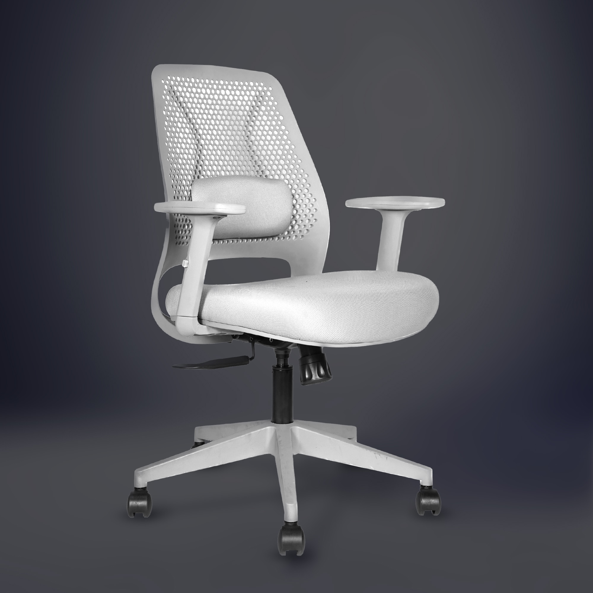 Celesta Mid Back Mesh Office Chair in Grey Color