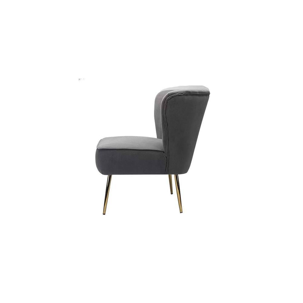 Beato Fabric Accent Chair in Grey Colour