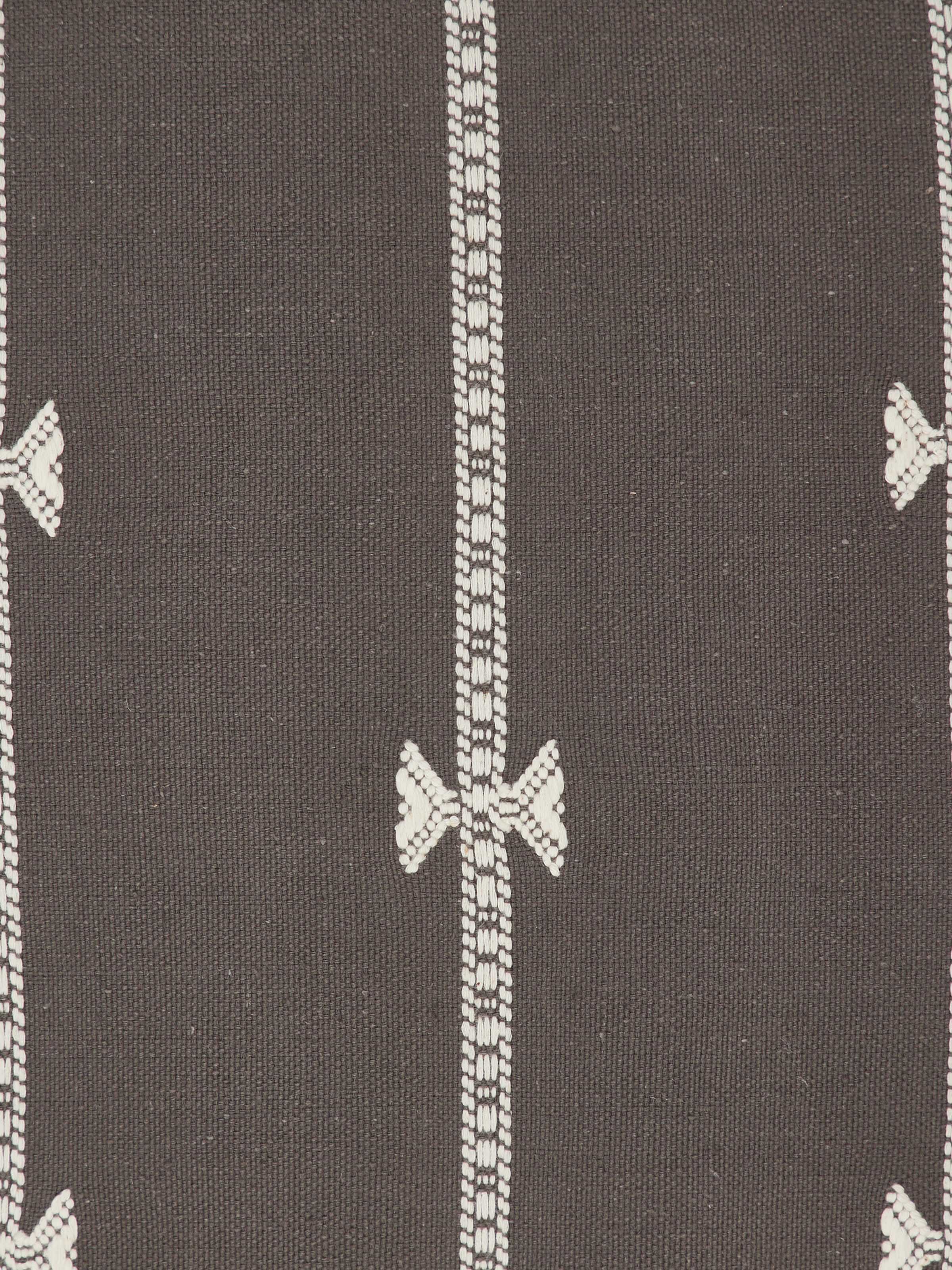 Close-up side detail of Anek Bhujodi Handloom Cushion Cover showing fine handloom craftsmanship and cotton texture