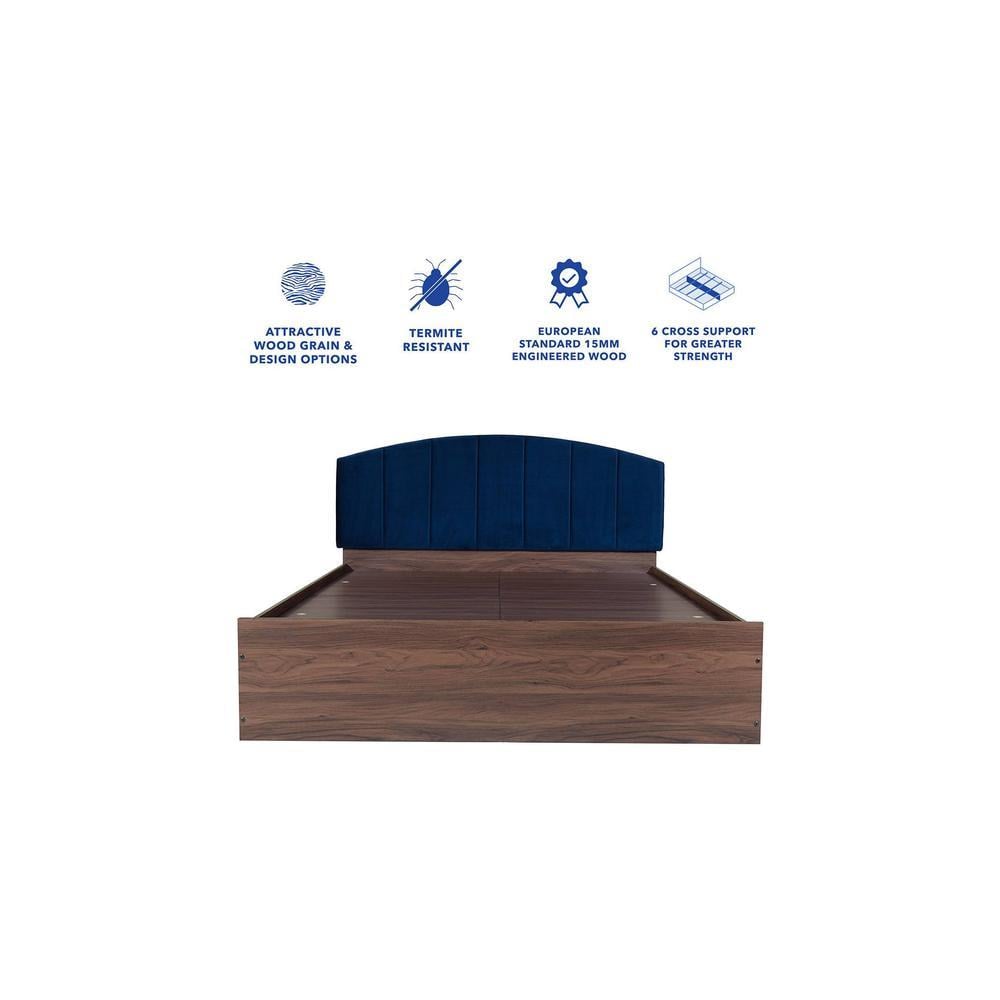 Satya Bed With Premium Leatherette Fabric And Box Storage Queen Bed