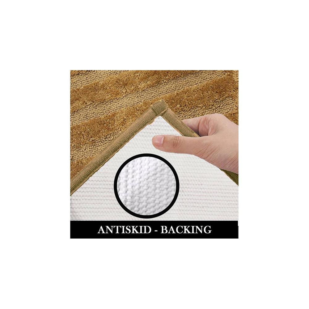 Mercy Gold Solid Natural Fiber 24x16 inches Anti-Skid Bath Mat