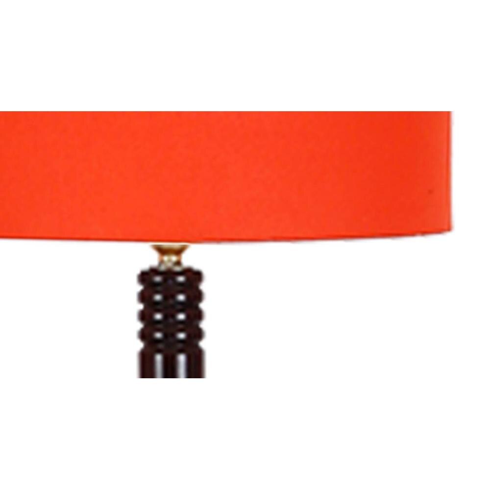 Fiona Orange Cotton Shade Floor Lamp