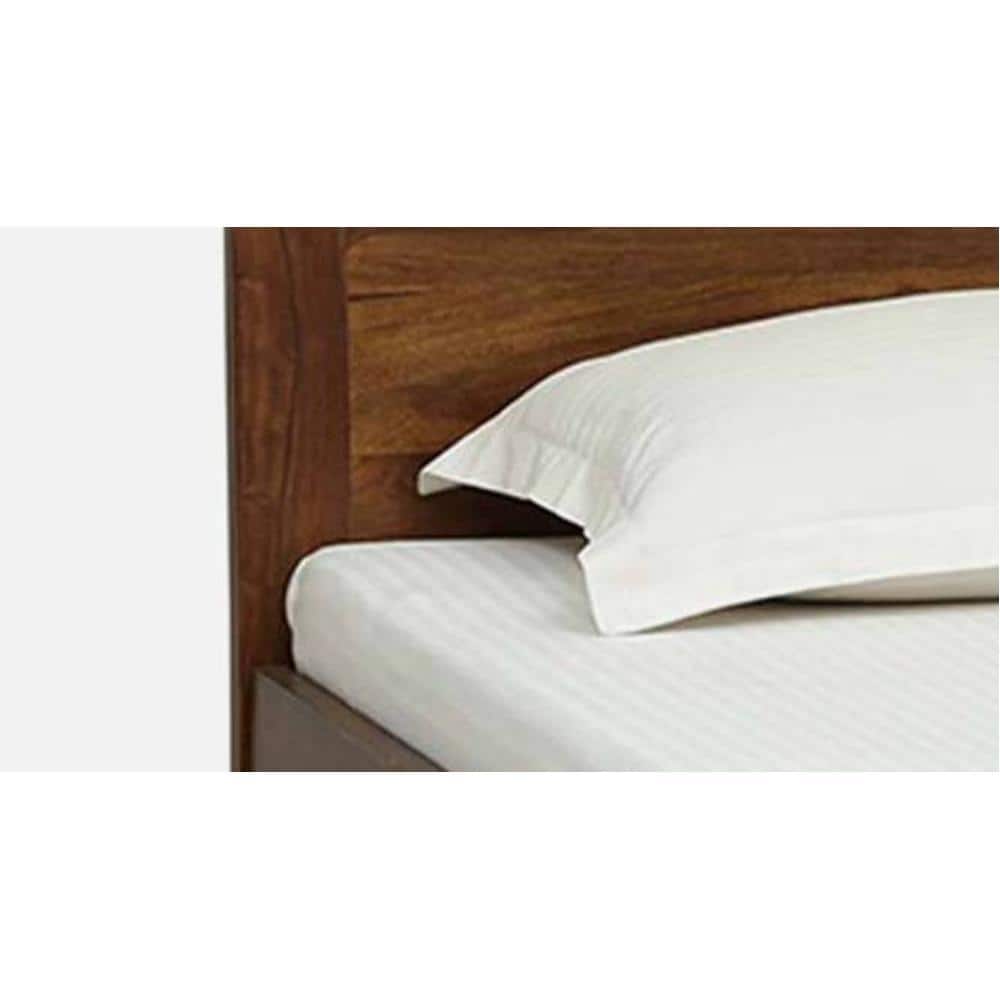 Monaco Solid Wood Single Size Non Storage Bed In Provincial Teak Finish