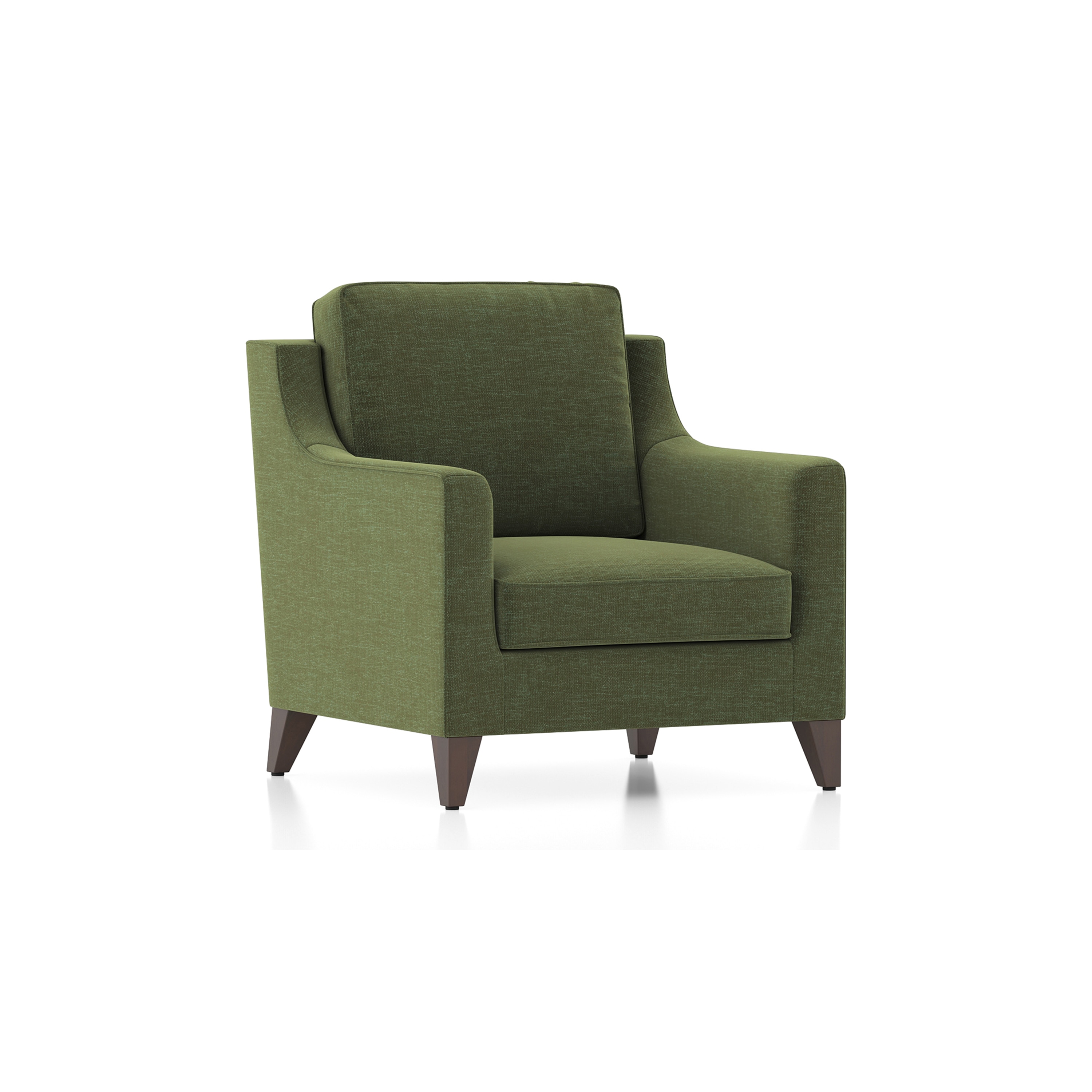 Abbey Sofa (Colour : Moss Green, Cushion : Hard, Seating Capacity : 1 Seater)