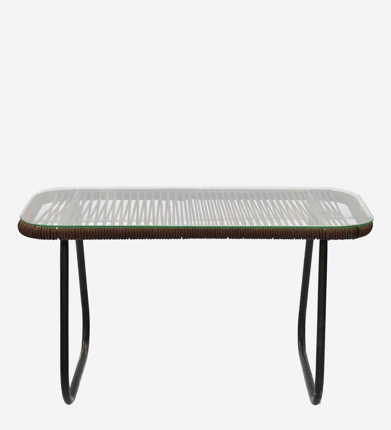 Madrid 2+1+1 Seater Rope Sofa Set in Brown Finish